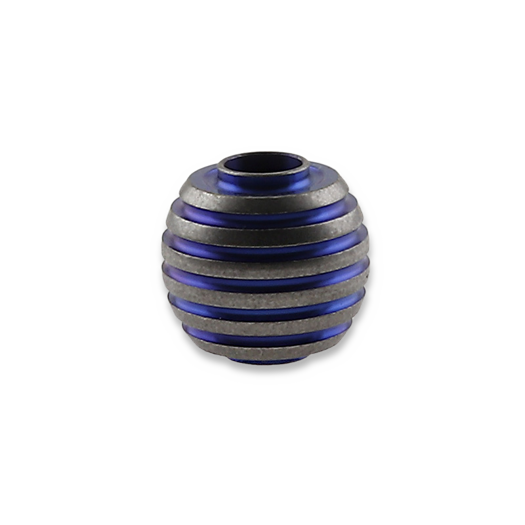 Zyac Knives Titanium Lanyard Bead/Knife Bead in Sphere Shape, น้ำเงิน