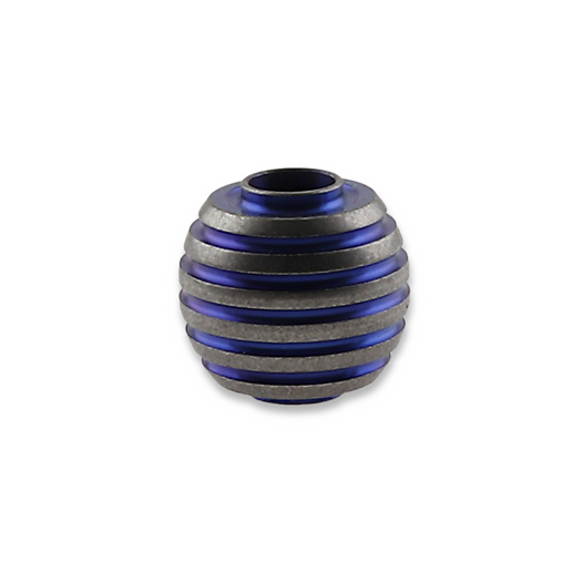 Zyac Knives Titanium Lanyard Bead/Knife Bead in Sphere Shape, כחול