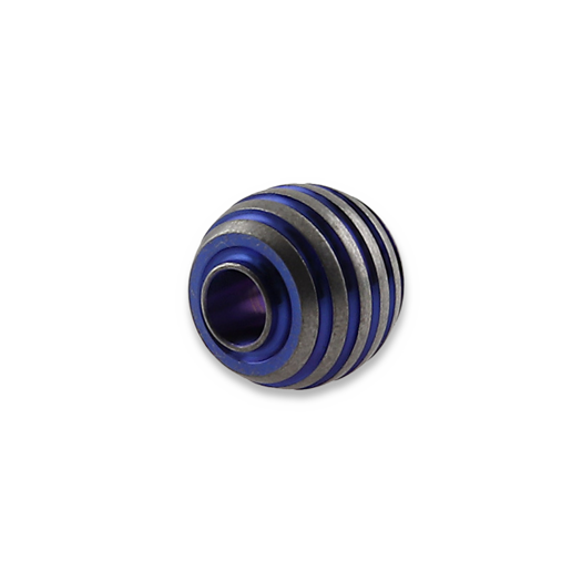 Zyac Knives Titanium Lanyard Bead/Knife Bead in Sphere Shape, น้ำเงิน