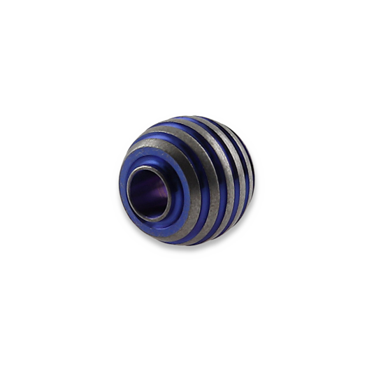 Zyac Knives Titanium Lanyard Bead/Knife Bead in Sphere Shape, sininen