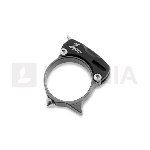 Liigendnuga Zyac Knives Titanium Ring, must