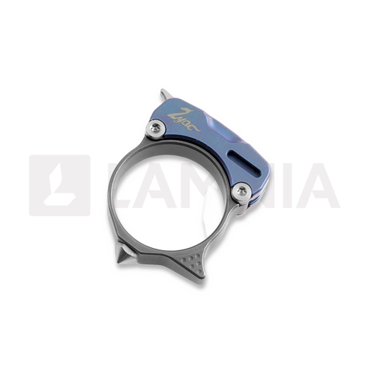 Liigendnuga Zyac Knives Titanium Ring, sinine