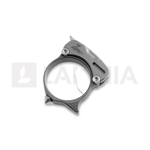 Zyac Knives Titanium Ring 접이식 나이프, 회색