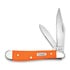 Pocket knife Case Cutlery Peanut Orange Synthetic 80504