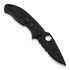 Couteau pliant Spyderco Tenacious, noir, lame à dents C122GBBKPS