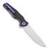 We Knife 601SPL Hand Rubbed Satin folding knife, black 601SBK