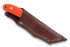 Casström Safari G-10 knife, hollow grind, orange 10630