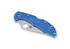 Spyderco Delica 4 foldekniv, FRN, Flat Ground, blå C11FPBL