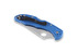 Spyderco Delica 4 sulankstomas peilis, FRN, Flat Ground, mėlyna C11FPBL