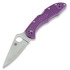 Складной нож Spyderco Delica 4, FRN, Flat Ground, пурпурный C11FPPR