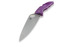 Spyderco Endura 4 folding knife, FRN, Flat Ground, purple C10FPPR