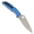 Spyderco Endura 4 fällkniv, FRN, Flat Ground, blå C10FPBL