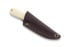 Brisa Necker 70 Full Flat halskniv, ivory micarta, leather