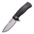 Lionsteel SR-22 Aluminum Satin folding knife, black SR22ABS