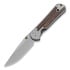 Chris Reeve Sebenza 21 folding knife, large, Striped Platan L21-1234