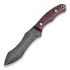 Olamic Cutlery RN45 bushcraft knife, burgundy micarta