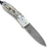 Lionsteel Opera Damascus 折り畳みナイフ, Mother Pearl and Abalone 8800DMOP