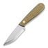 Brisa Necker 70 Scandi neck knife, mustard micarta
