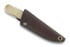 Brisa Necker 70 Scandi neck knife, curly birch, leather