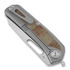 Liong Mah Designs Kuf v2 összecsukható kés, Brown Micarta