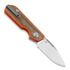 Liong Mah Designs Traveller Clip Point sklopivi nož, Brown Micarta