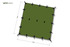 DD Hammocks Tarp 3x3, žalia