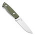 Brisa Trapper 95 סכין, O1 Flat, firesteel, ירוק