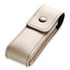 Farfalli - Leather belt sheat 1 button, beige