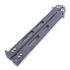 Hinderer Nieves Spanto TI Balisong butterfly knife, battle blue