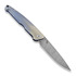 Viper Key Damascus foldekniv, titanium blue/bronze VA5976D3BL