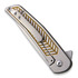 Alliance Designs Scout Framelock folding knife, gold