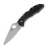 Spyderco Delica 4 folding knife, FRN, Flat Ground, black C11FPBK