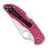 Zavírací nůž Spyderco Delica 4, FRN, Flat Ground, pink C11FPPNS30V