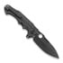 Andre de Villiers Pitboss 2 folding knife, Black/Marble CF