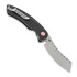 Zavírací nůž Red Horse Knife Works Hell Razor P G10, stonewash, černá