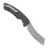 Складной нож Red Horse Knife Works Hell Razor P Marbled Carbon Fiber, damasteel