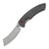 Skladací nôž Red Horse Knife Works Hell Razor P Carbon Fiber, damasteel