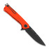 Πτυσσόμενο μαχαίρι ANV Knives Z100 Plain edge DLC, G10, πορτοκαλί