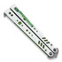 BRS Replicant Premium Tanto butterfly knife, white/green