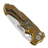 Andre de Villiers Mini Pitboss 2 foldekniv, copper shred/gold