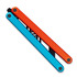 Glidr Arctic balisong trainer, fire & ice