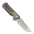 Couteau pliant Chaves Knives T.A.K, green micarta, drop point