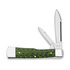 Case Cutlery - Green & Black Carbon Fiber Weave Smooth Gunstock