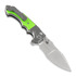 Andre de Villiers Javelin G10 folding knife, satin/zombie green