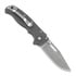 Demko Knives AD 20.5 Stonewashed folding knife, Clip Point, grey