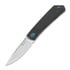 Складной нож RealSteel Luna Boost Framelock, carbon fiber blue 7076