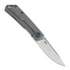 Складной нож RealSteel Luna Boost Framelock, carbon fiber blue 7076
