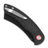 Red Horse Knife Works Hell Razor P Carbon Fiber összecsukható kés, Auto, PVD Black