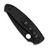 Spyderco Resilience Lightweight 折り畳みナイフ, 黒, 鋸歯状 C142PSBBK