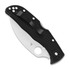 Spyderco Endela Wharncliffe folding knife, black C243FPWCBK